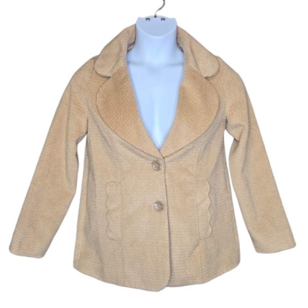 LIZ LISA Jfashion‎ Shojo tan scalloped short peacoat S